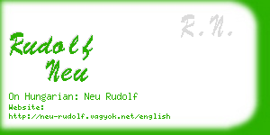 rudolf neu business card